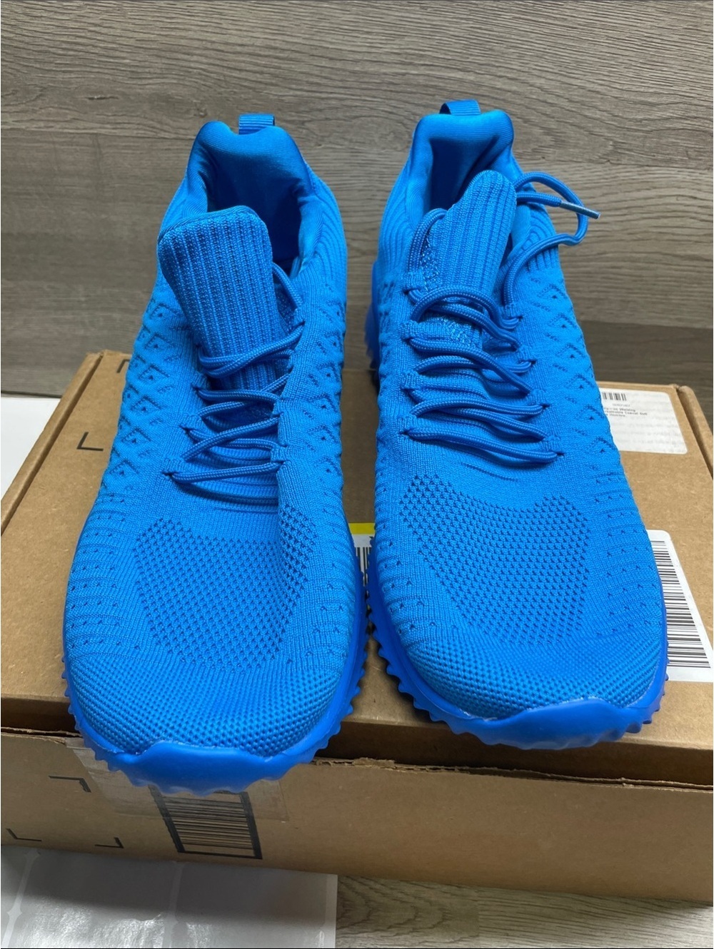 Men's Athletic Knit Sneakers - Bright Blue #1490